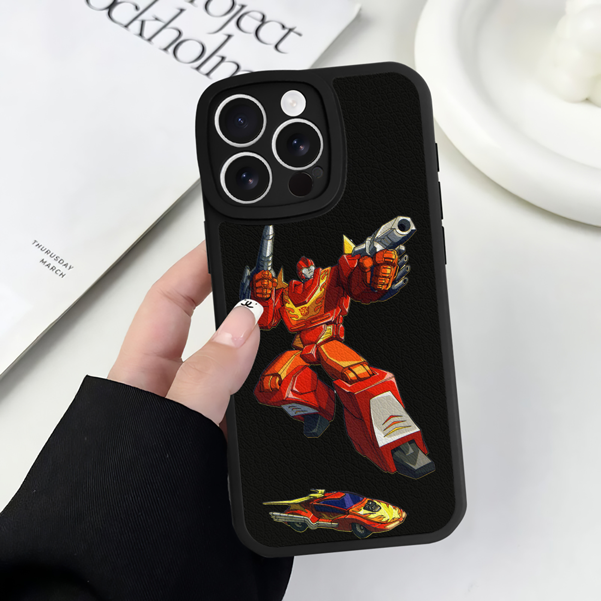 （画像用）  【iPhone 16シリーズ対応】シリコンスマホケース（レザー調） 材質：シリコン
